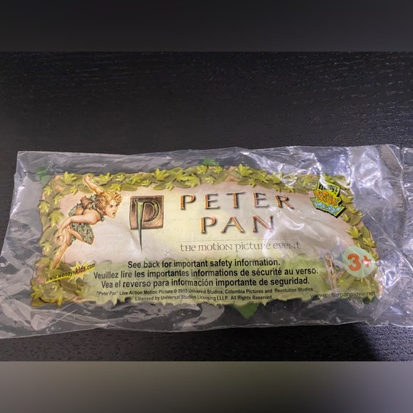 Wendy’s Kids Meal Peter Pan Motion Picture Movie Toys (2003) - Picture 5 of 5